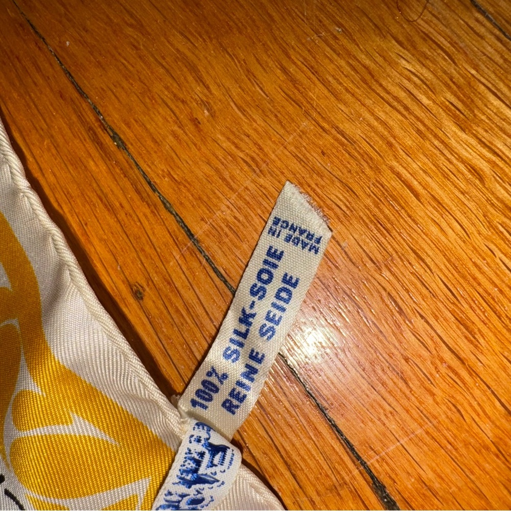 Givenchy Yellow Patterned Silk Scarf - image 5